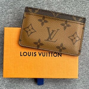 Louis Vuitton Monogram Card Holder + Box & Dust Bag | Authentic